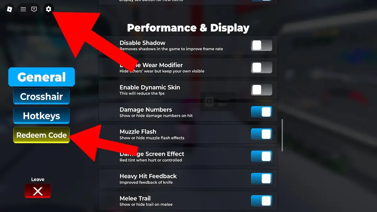 How to redeem codes in Sniper Arena
