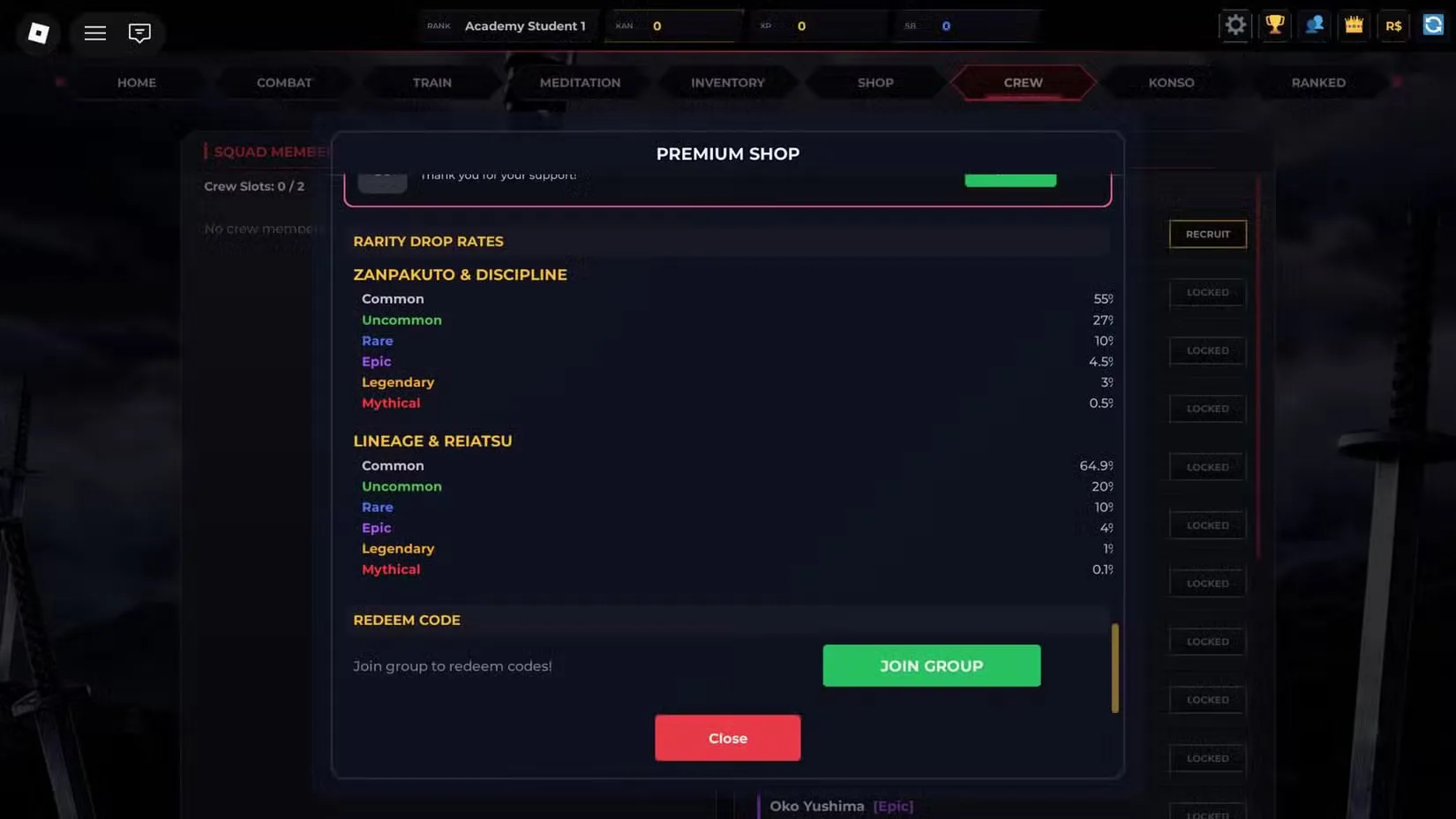 How to redeem codes in Soul Reaper Incremental