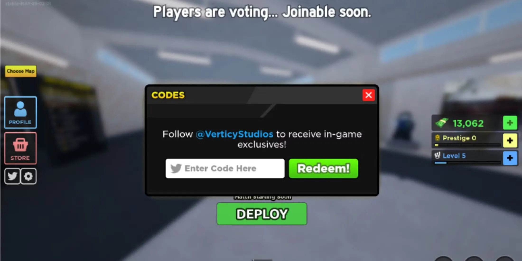 How to redeem codes in Special Forces Simulator