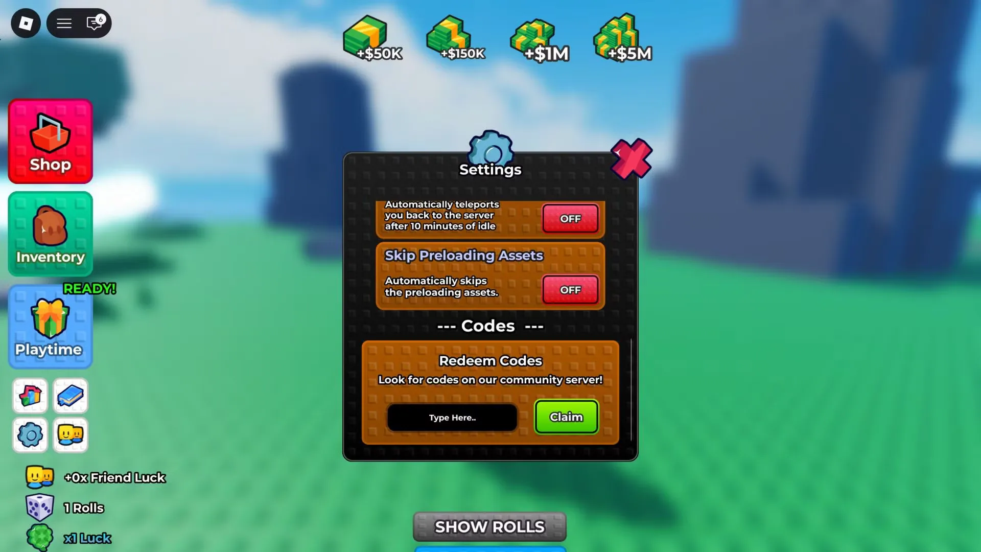 How to redeem codes in Spin a Form