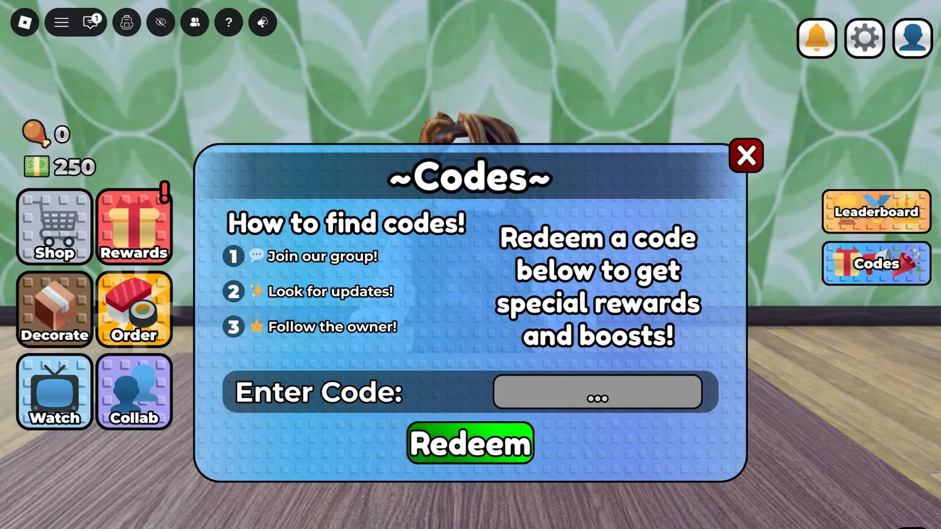 How to redeem codes in Stream a Mukbang