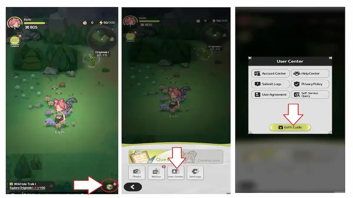 How to redeem codes in Sword x Staff