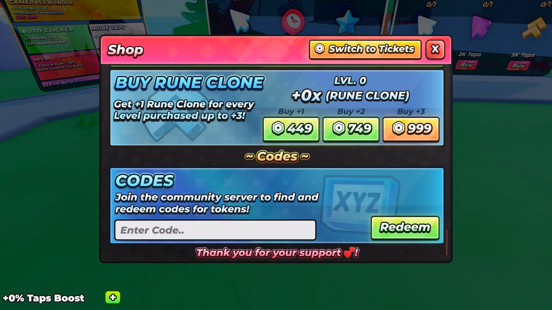 Tap Incremental codes – Redeem Tap Incremental Codes