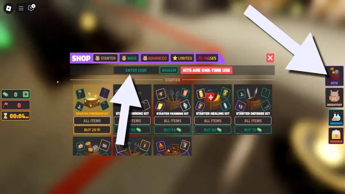 How to redeem codes in The Apocalypse