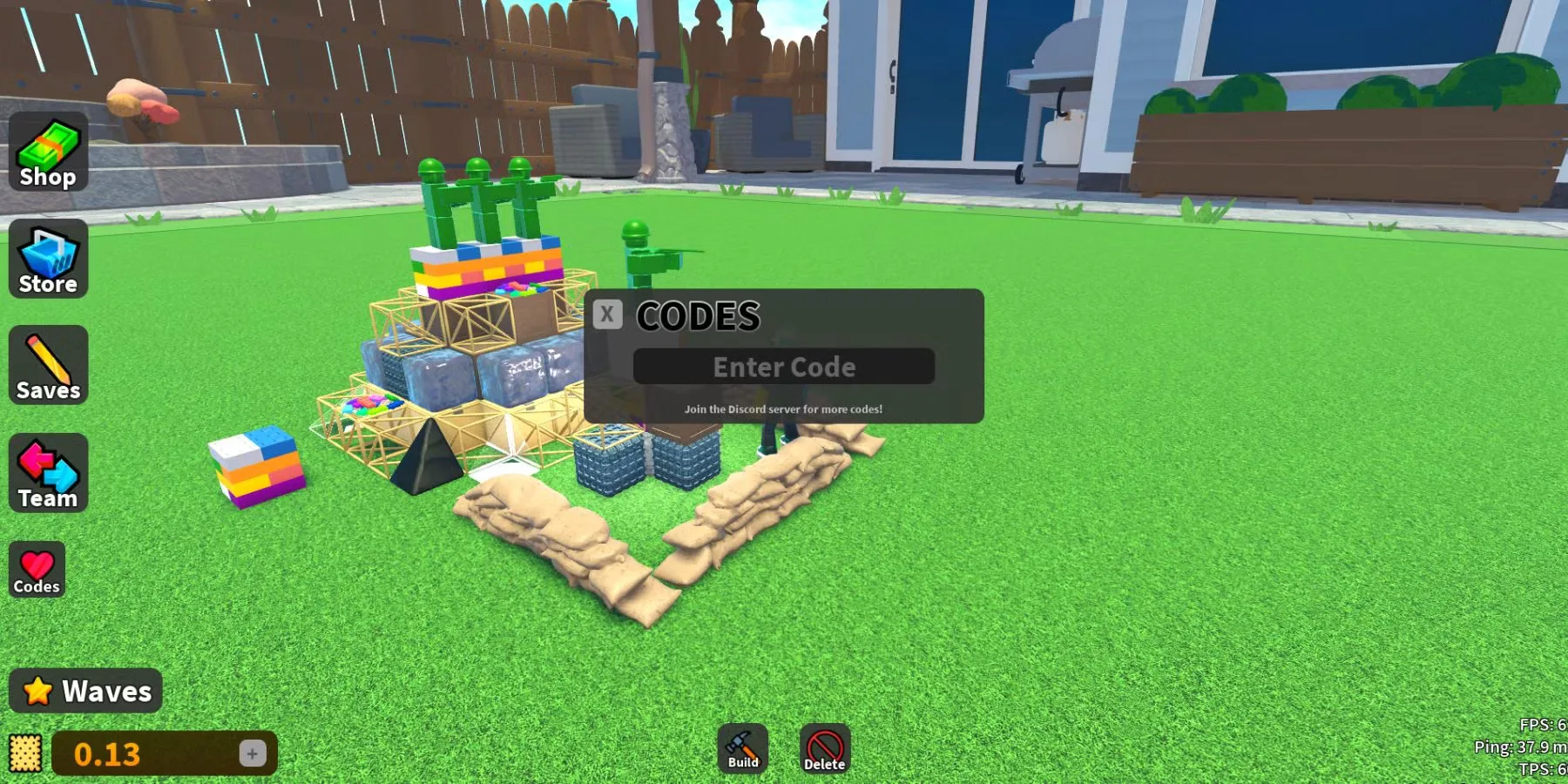 How to redeem codes in Toy Defense