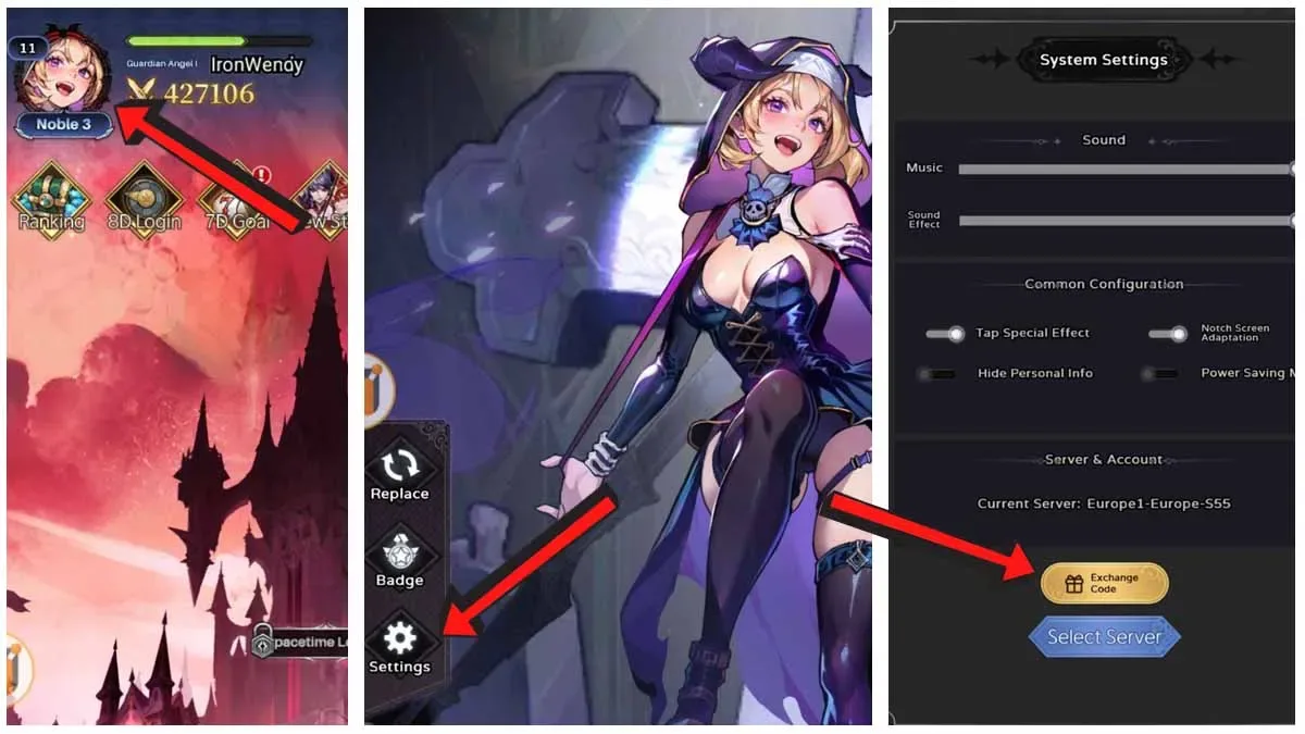 How to redeem codes in Twilight Chronicle Idle RPG