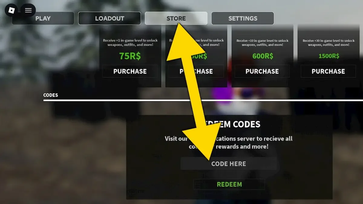 How to redeem codes in Warfare