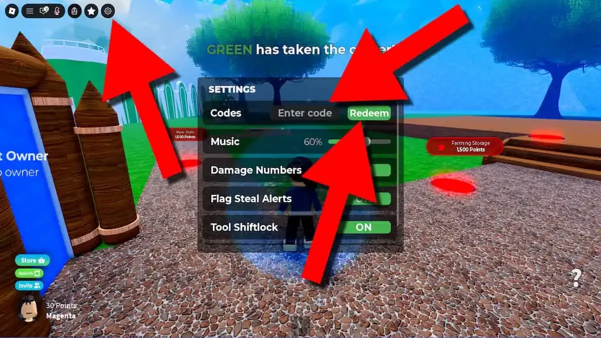 How to redeem codes in 2 PLAYER Evolution