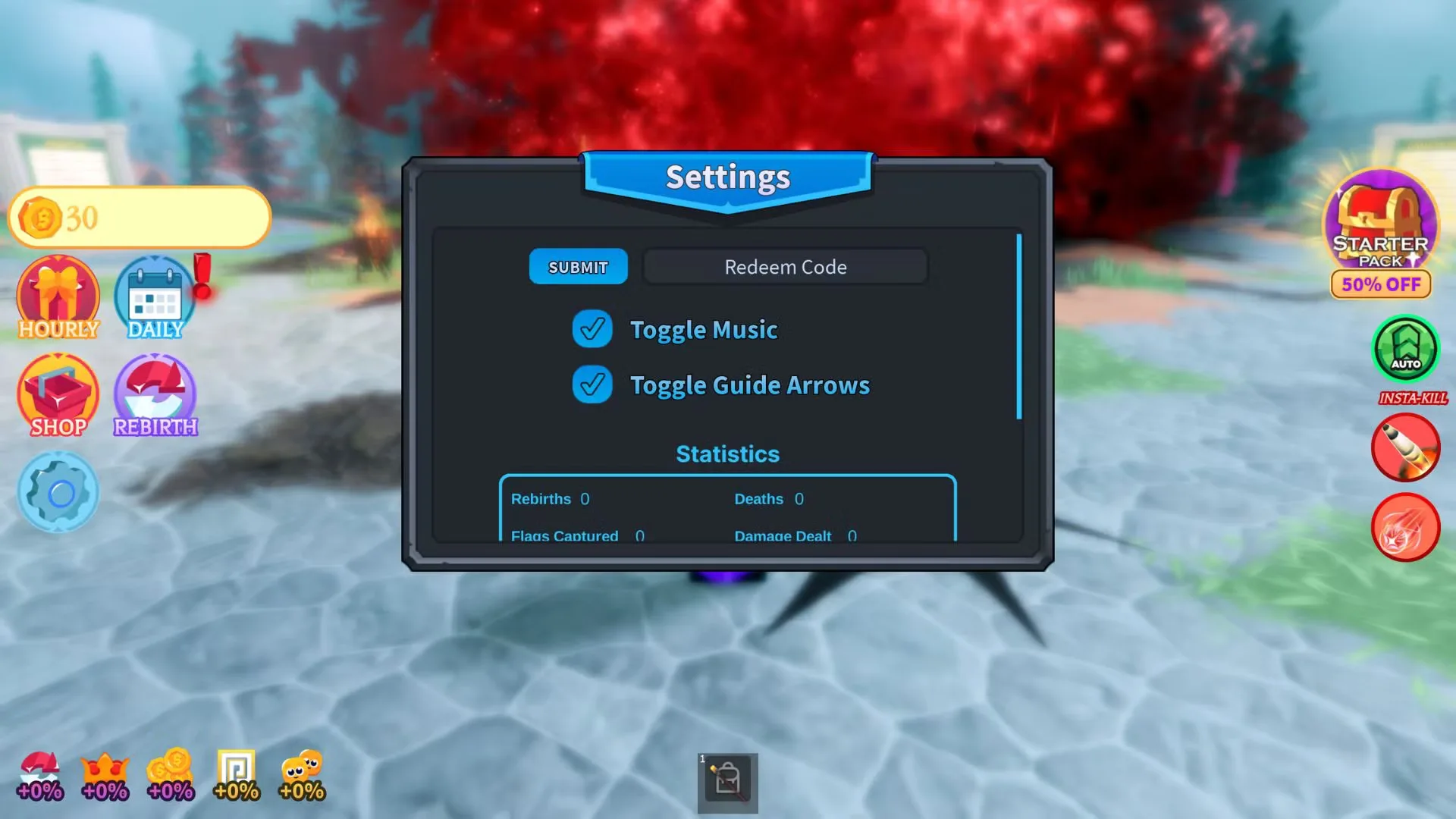 How to redeem codes in 2 Player Wizard Tycoon