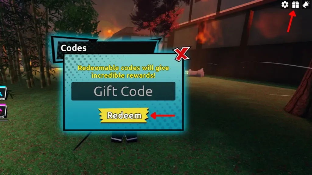 How to redeem codes in Anime Blade Clicker