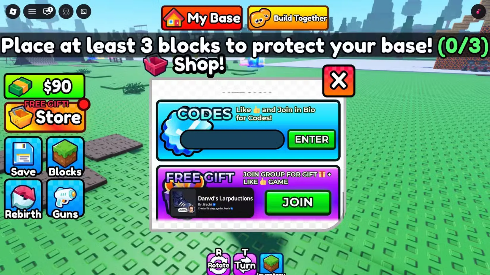 How to redeem codes in Build Base to Survive VERITY