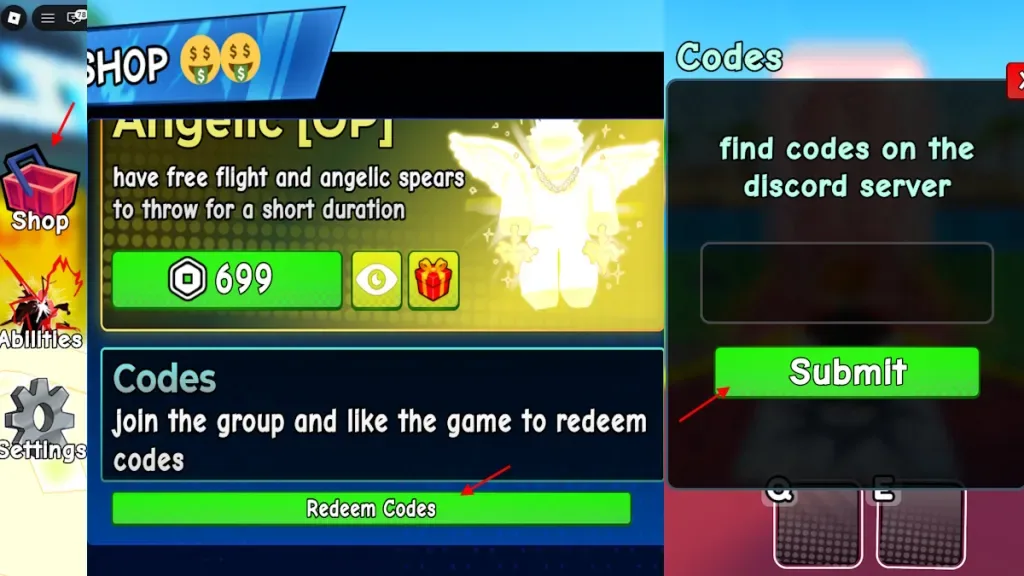 How to redeem codes in Choose An Ability