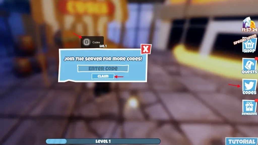 How to redeem codes in Cooking Chaos