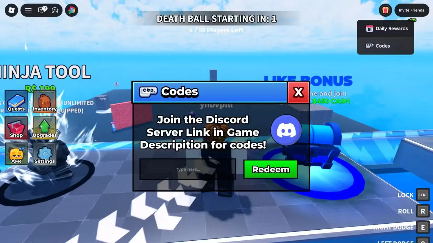 How to redeem codes in Dodge or Die