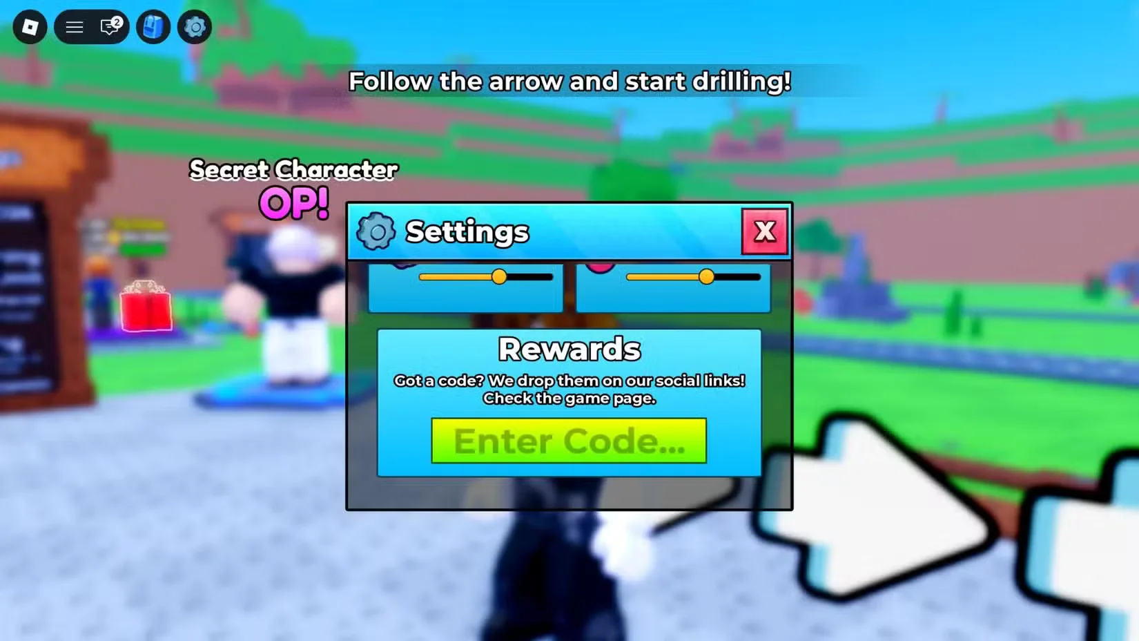 How to redeem codes in Drill for Anime