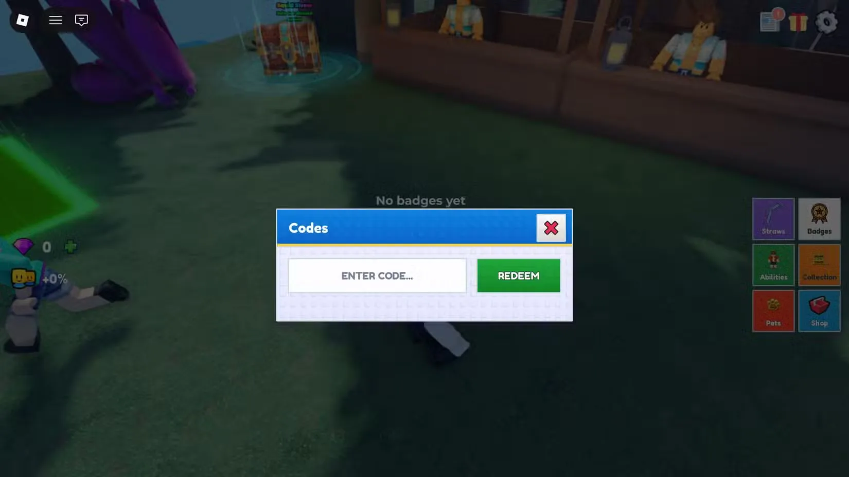 How to redeem codes in Drink the Lake