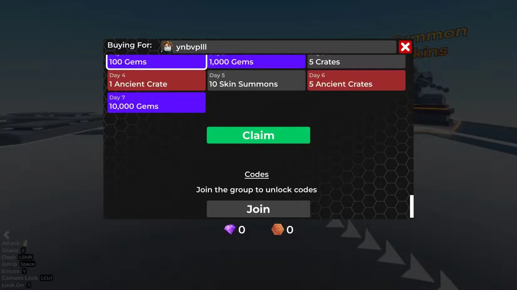 How to redeem codes in Encounters Smash Battles