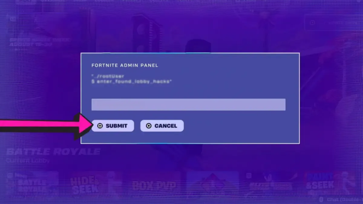 How to redeem codes in Fortnite Admin Panel