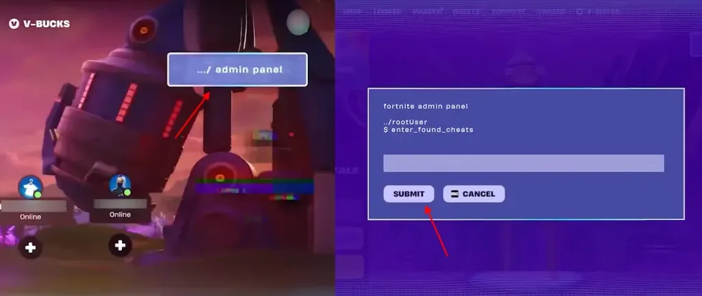 How to redeem codes in Fortnite Lobby Hack