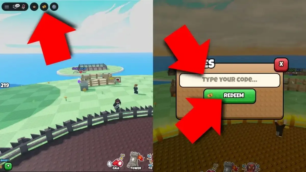 How to redeem codes in Grow a Chicken Fighter