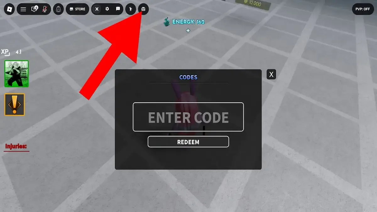 How to redeem codes in Heal Your Injuries
