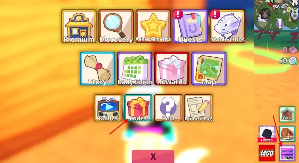 How to redeem codes in Horse Life