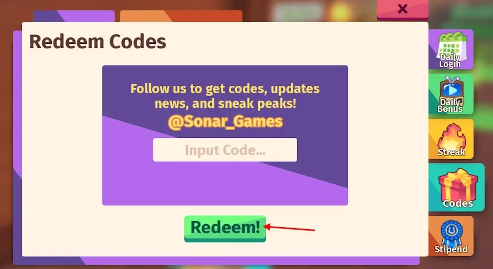 How to redeem codes in Horse Life