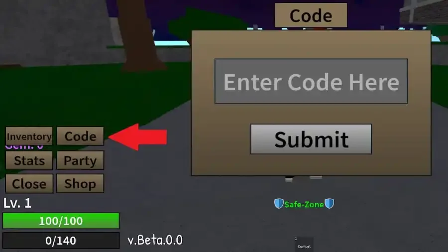 How to redeem codes in Legend Piece