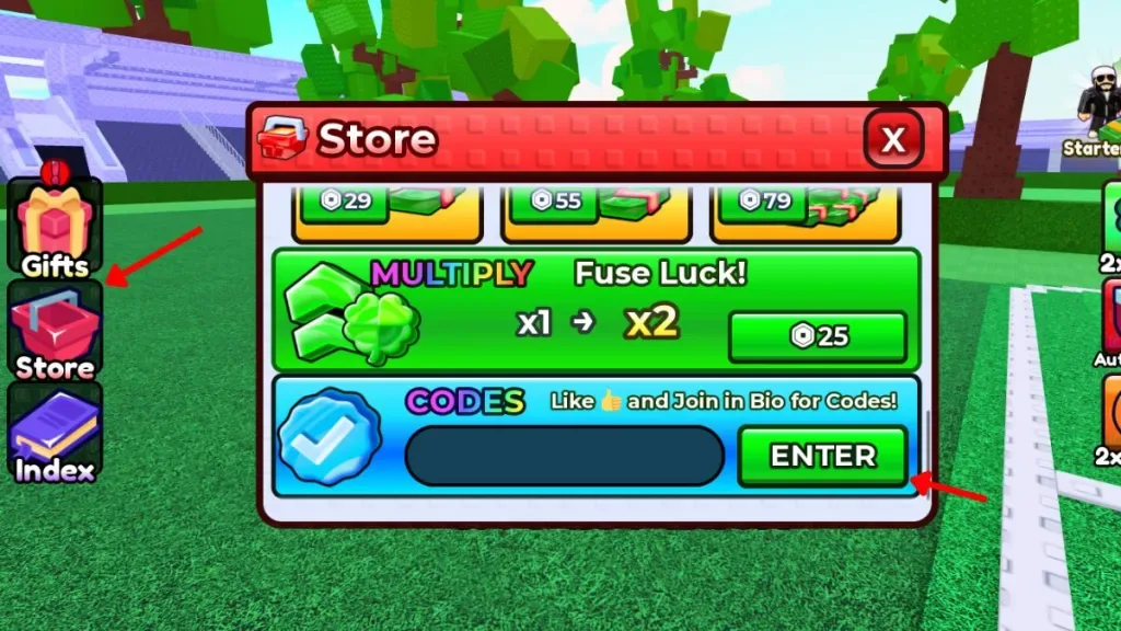 How to redeem codes in Make Soccer Players