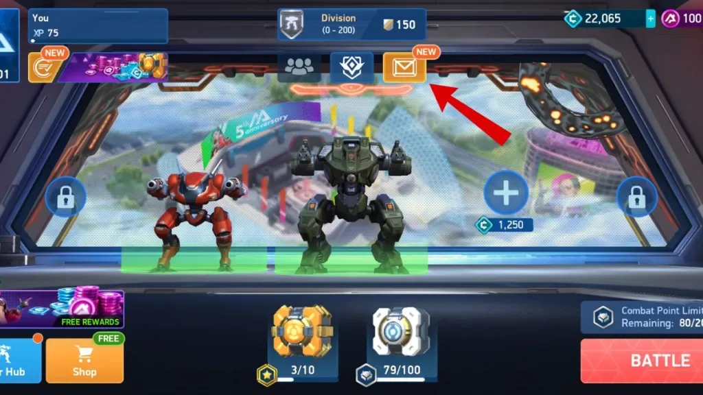 How to redeem codes in Mech Arena Promo