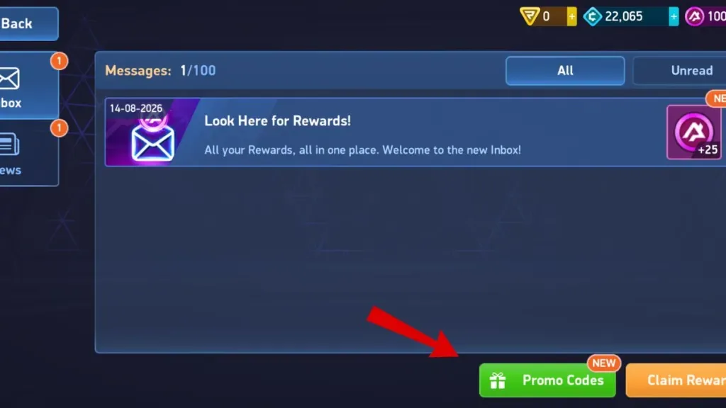 How to redeem codes in Mech Arena Promo