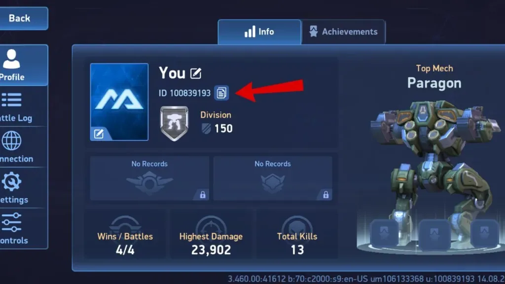 How to redeem codes in Mech Arena Promo
