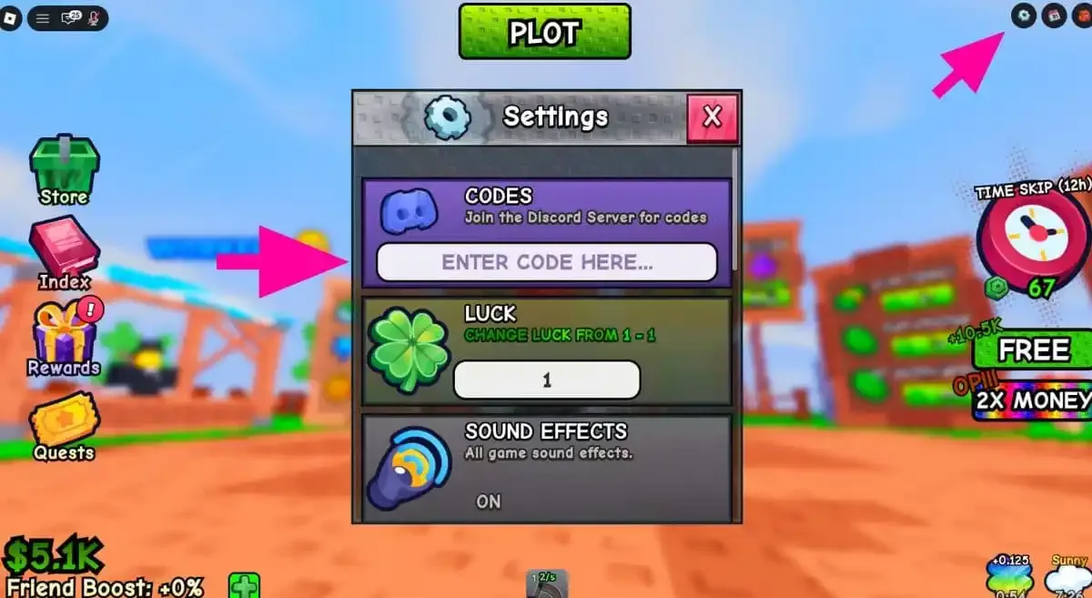 How to redeem codes in My Grass Farm