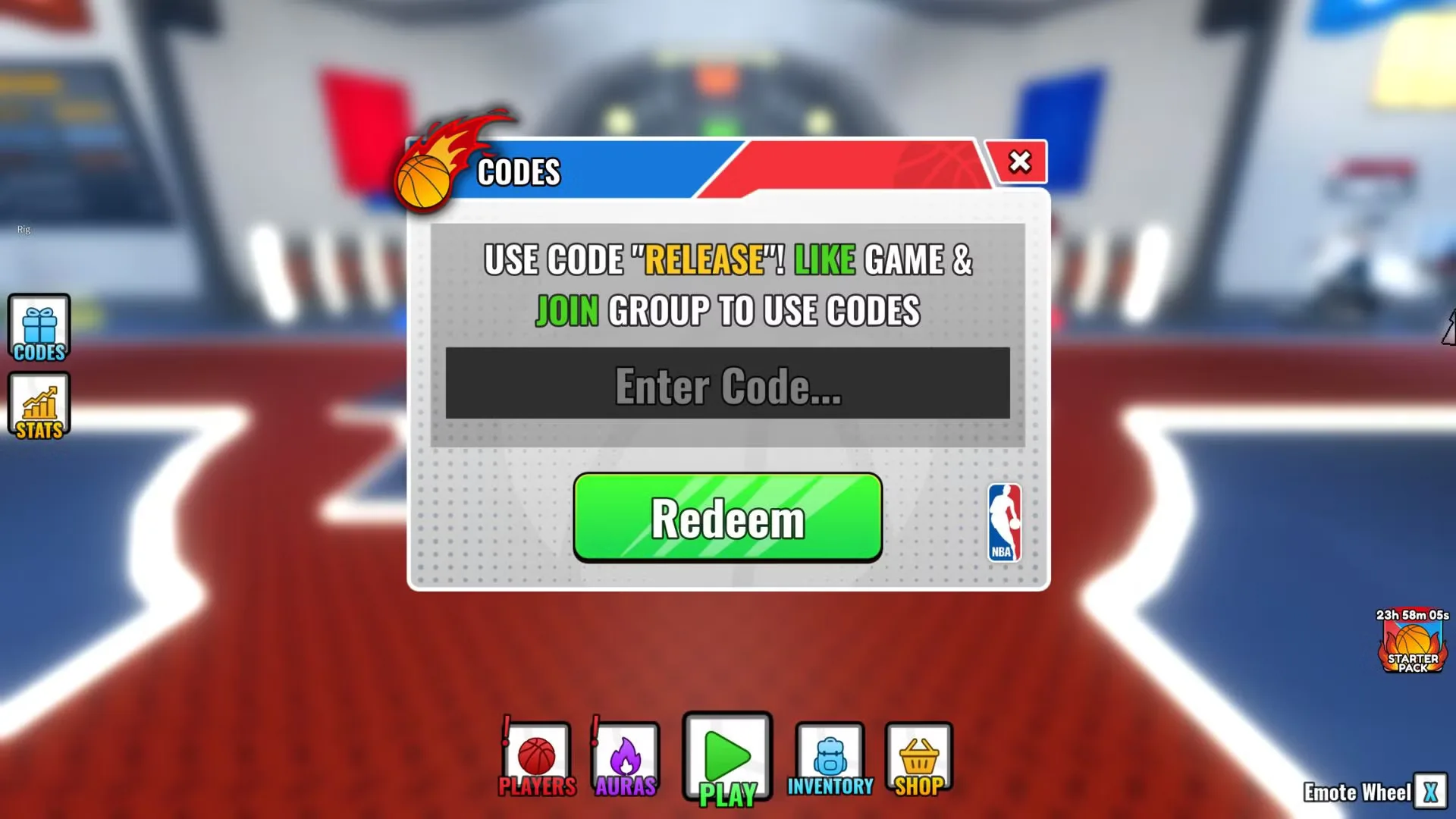 How to redeem codes in NBA Heroes