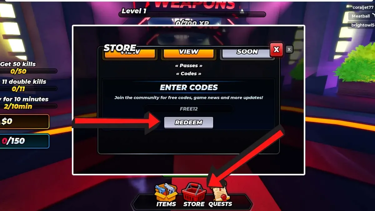 How to redeem codes in One Shot