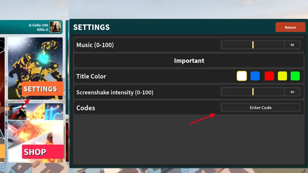 How to redeem codes in Project Universe