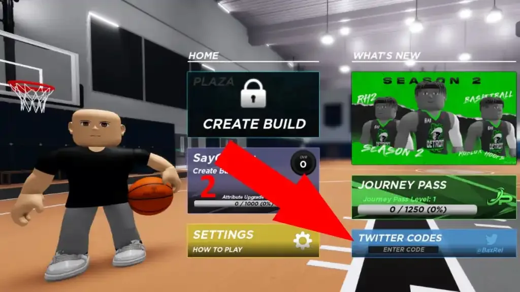 How to redeem codes in RH2 The Journey