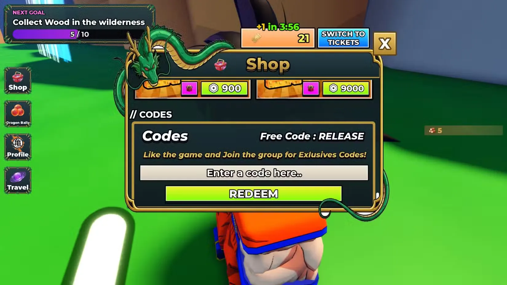 How to redeem codes in Saiyan Incremental