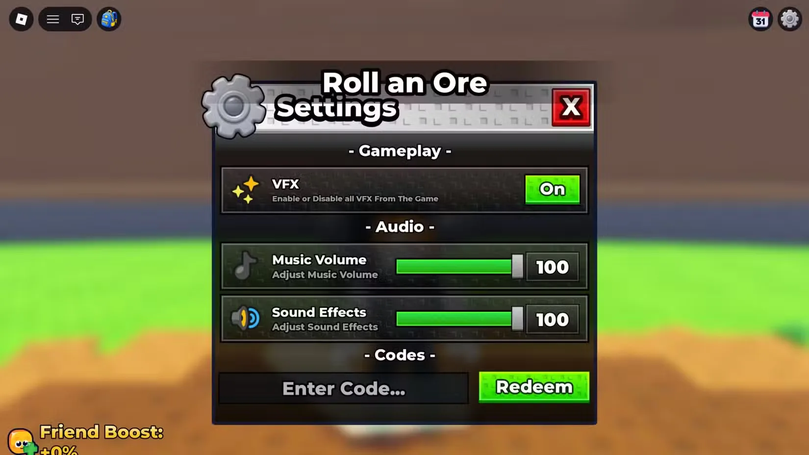 How to redeem codes in Sell Ores