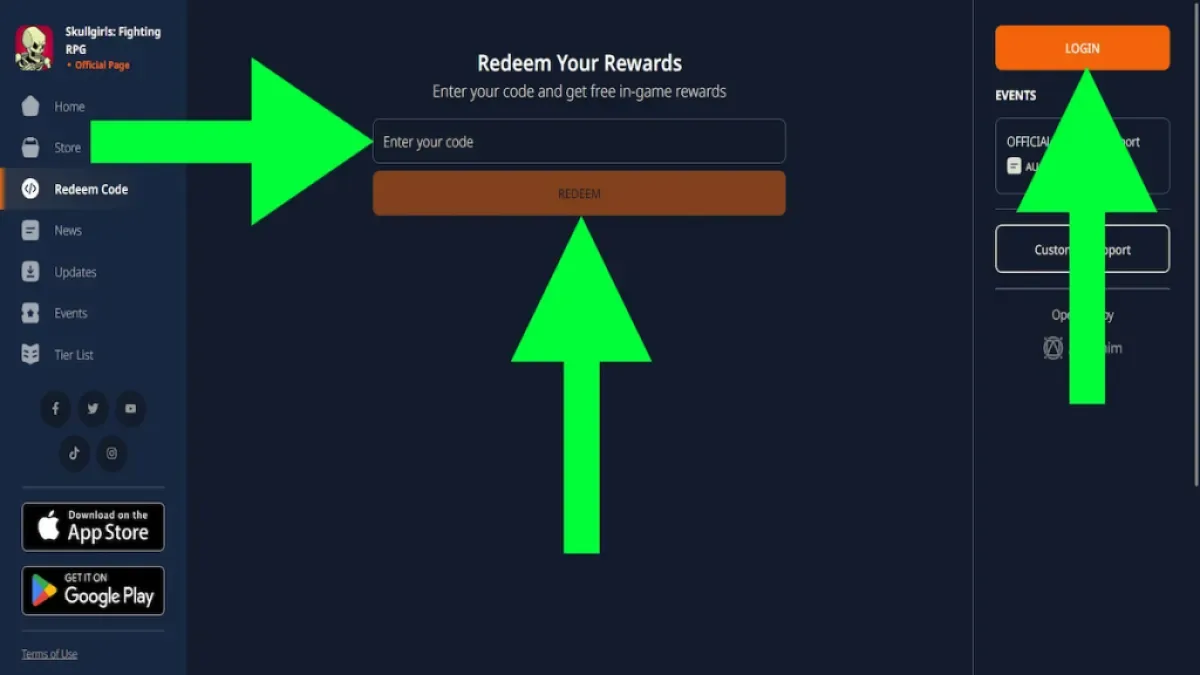 How to redeem codes in Skullgirls