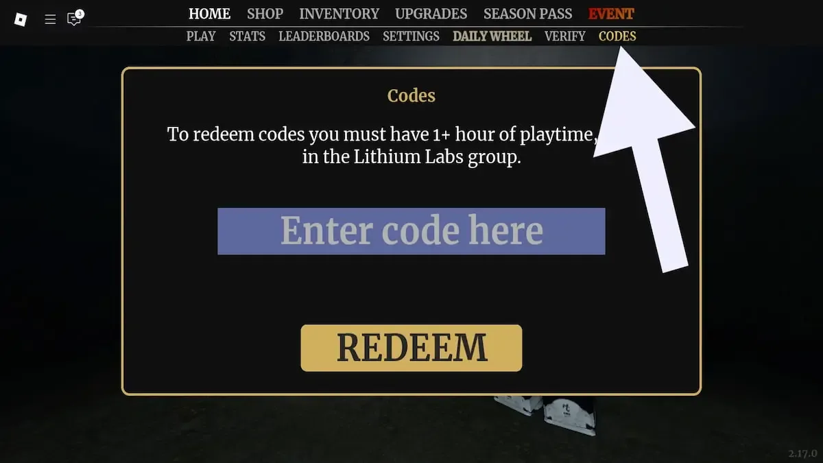 How to redeem codes in Specter