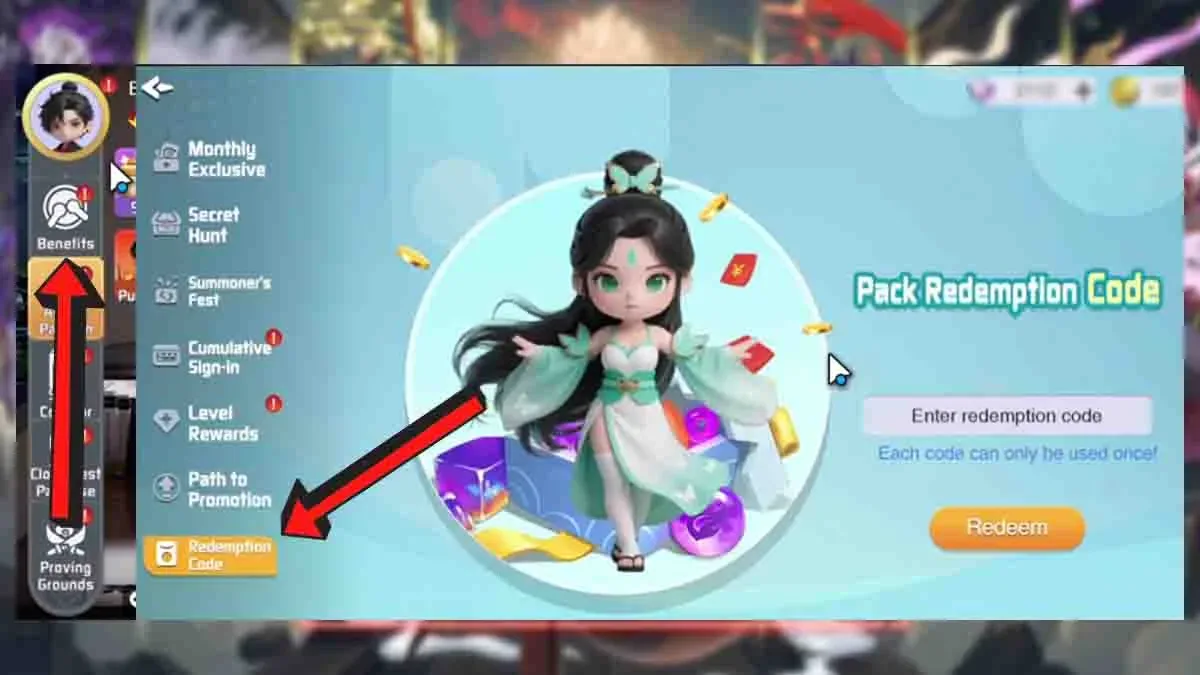 How to redeem codes in Spirit Summoners
