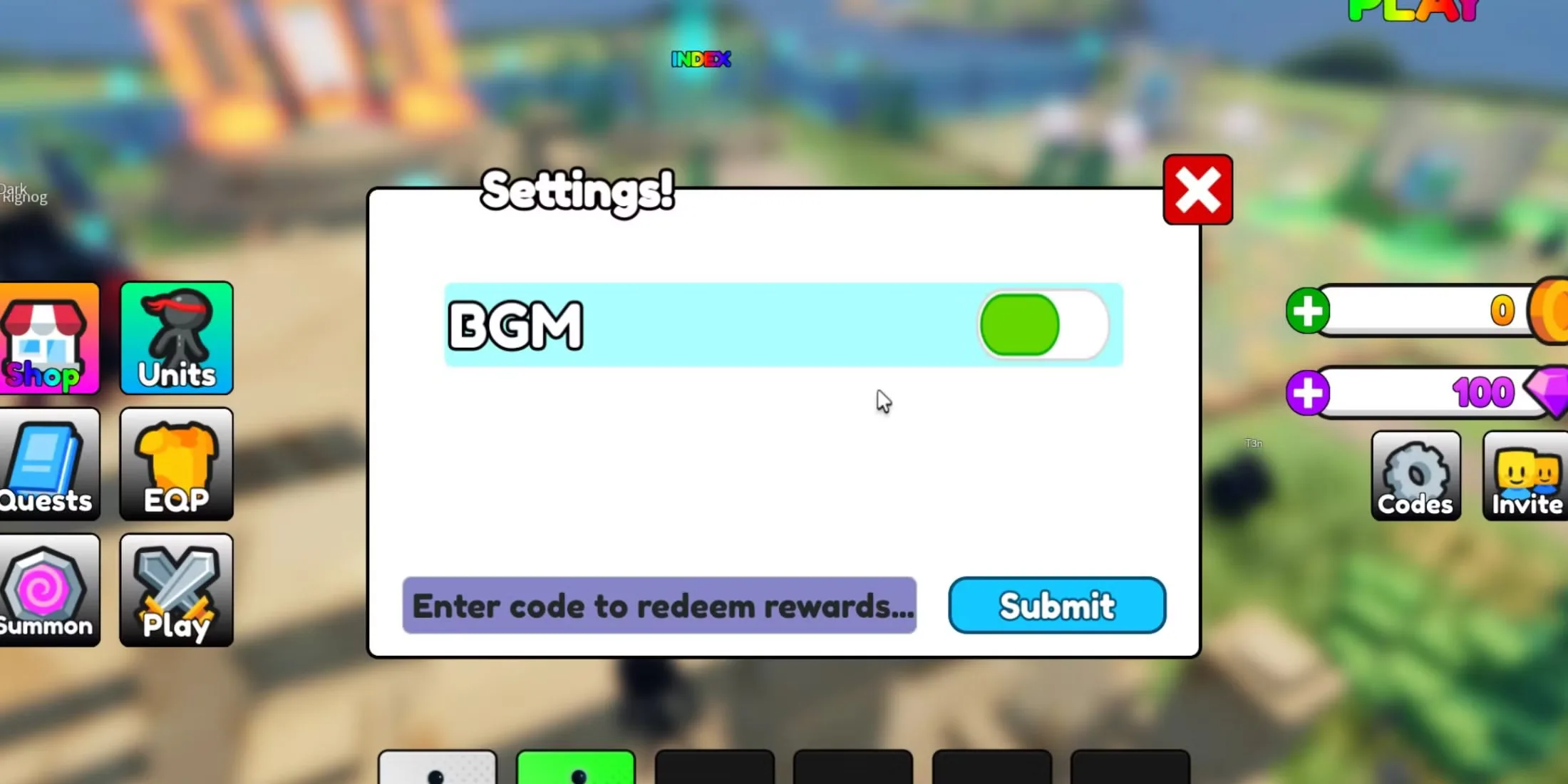 How to redeem codes in Stickman TD