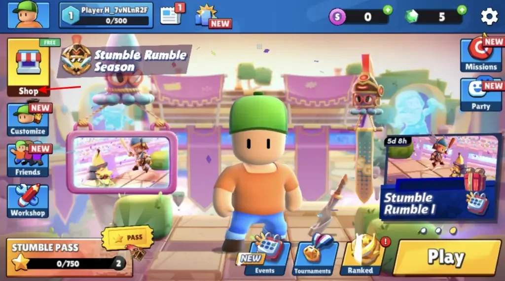 How to redeem codes in Stumble Guys