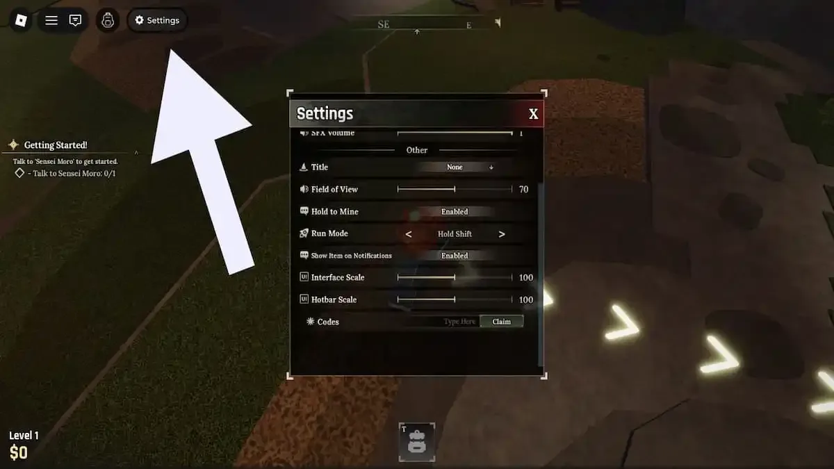 How to redeem codes in The Forge