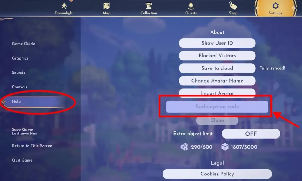 How to redeem codes in All Disney Dreamlight Valley