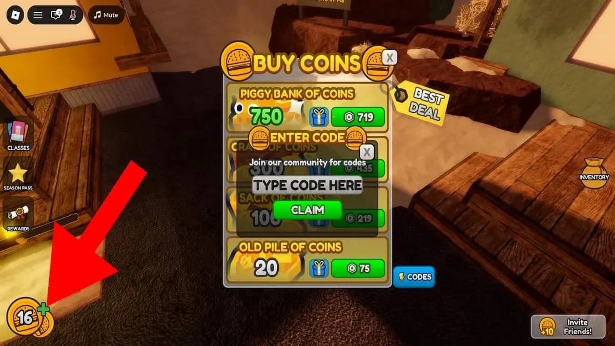 How to redeem codes in Burgerz