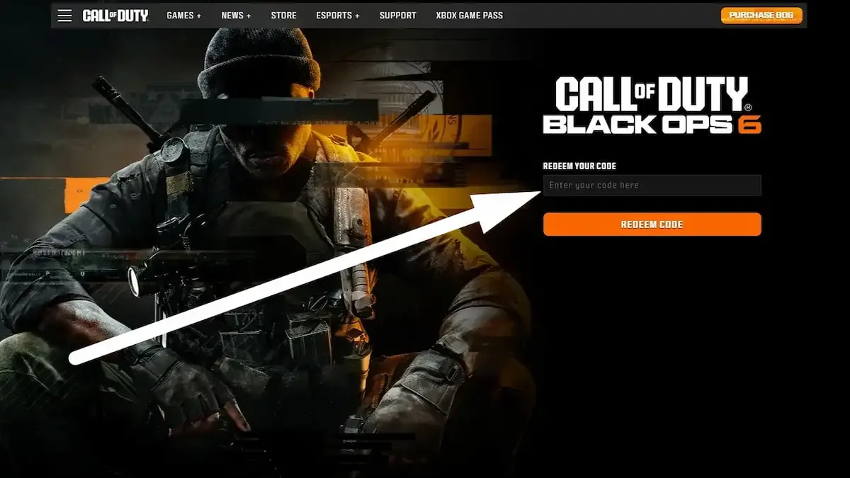 How to redeem codes in Call of Duty Black Ops 6