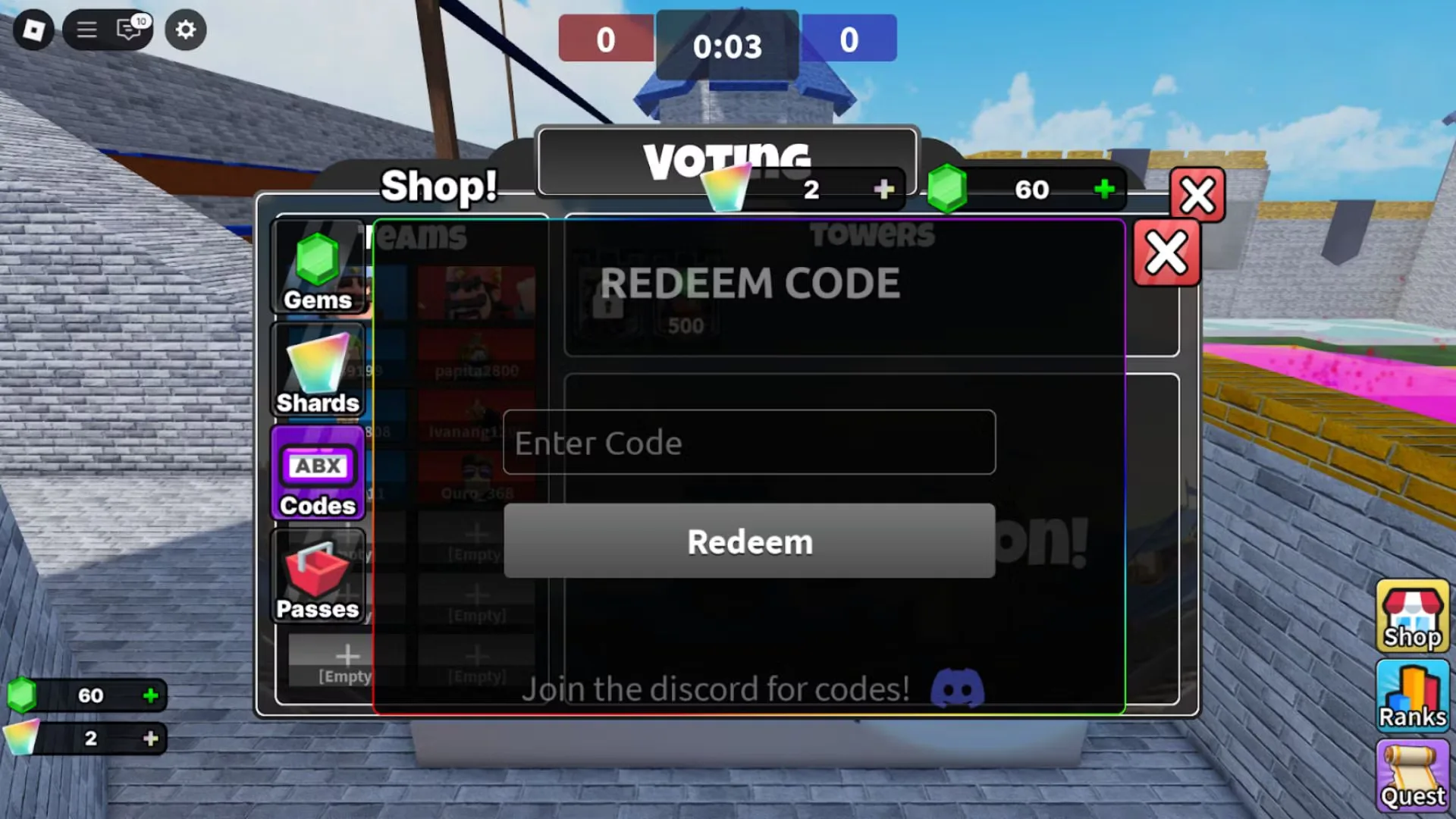 How to redeem codes in Clashers Royale