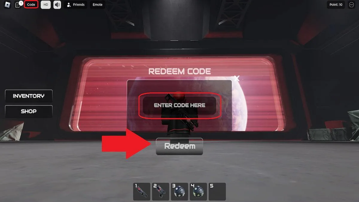 How to redeem codes in DARKDIVERS 0.6